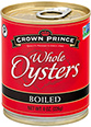 boiled oysters