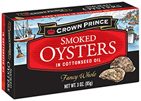 Smoked Oysters in Cottonseed Oil