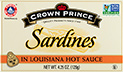 sardines in Louisiana hot sauce