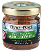 flat fillets of anchovies