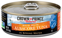 solid white albacore tuna in water