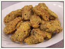 Parmesan and Cornmeal Crusted Oysters