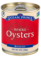 Whole Boiled Oysters
